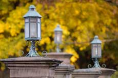 Terrace with lights