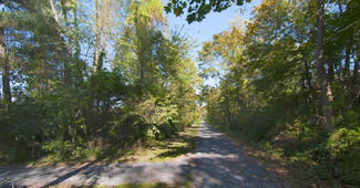 Lebanon Valley Rail Trail with trees lining the trail for the Cornwall Manor residents to enjoy the outside