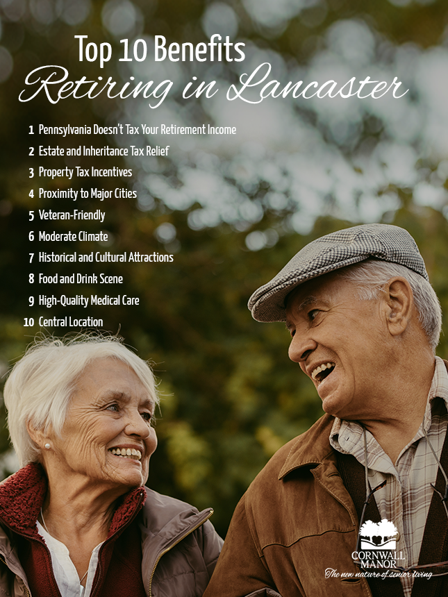 Top 10 Benefits of Retiring in Lancaster