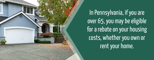 rebates available to homeowners of retirement age
