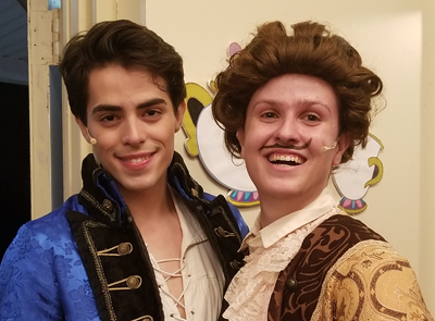 Isiah Hunter is cast as the Prince and Noah Keeney is Cogsworth in Beauty and the Beast