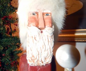 A handmade santa piece made by Cornwall Manor resident and craft-a-preneur Dorothy Wychock.