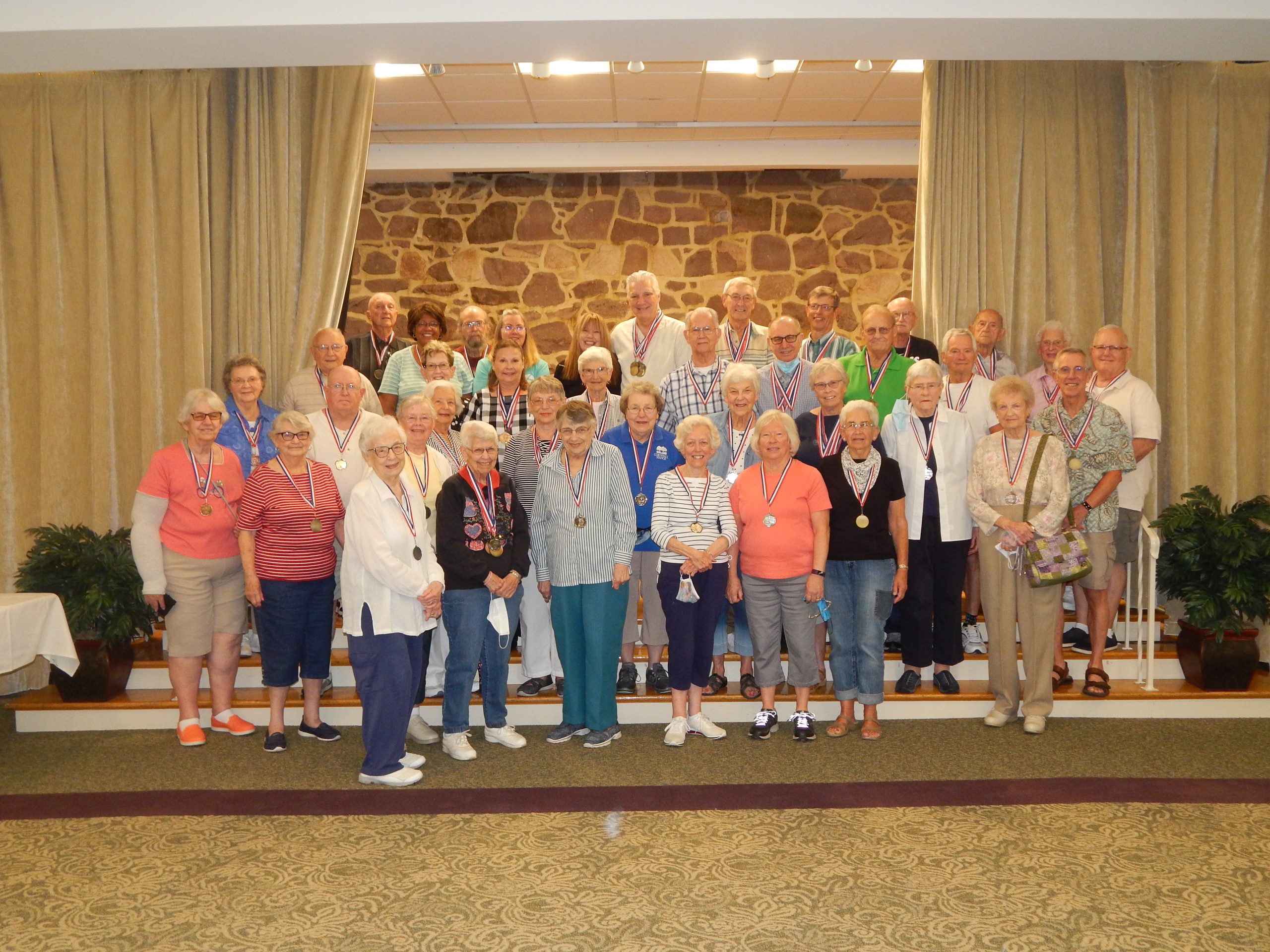 Residents playing in the Senior Games