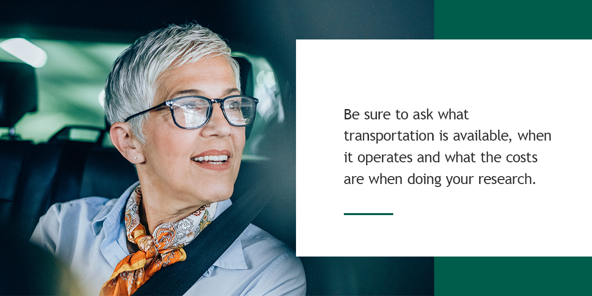 ask about transportation