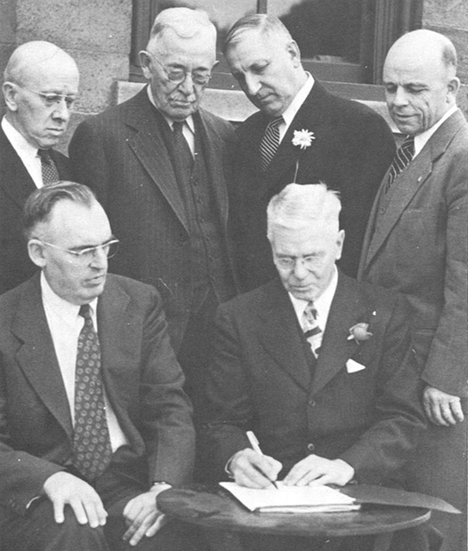 Signing the Agreement of Sale 2-1949