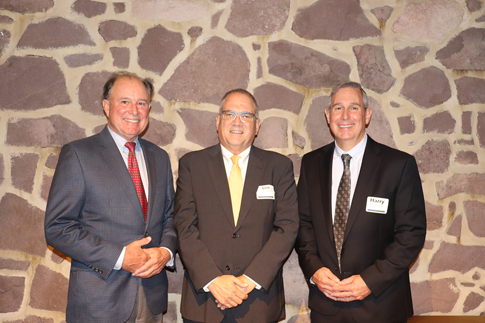 From left: Steven D. Hassinger, Lee A. Stickler and Harry A. McConnell